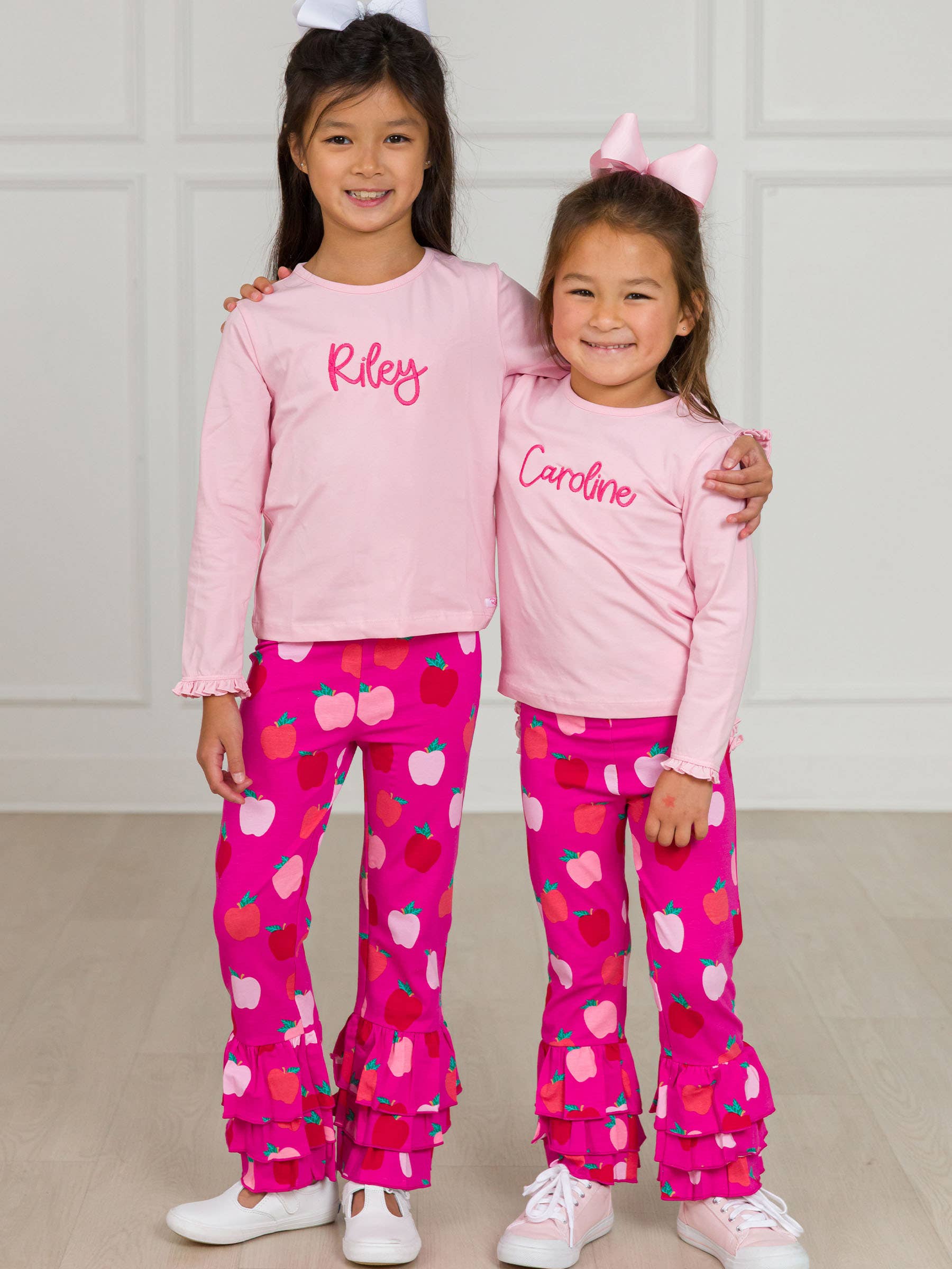 Rosa Calças com Folhos "Menina dos Meus Olhos" para Bebés Meninas para venda a revendedores na Faire4