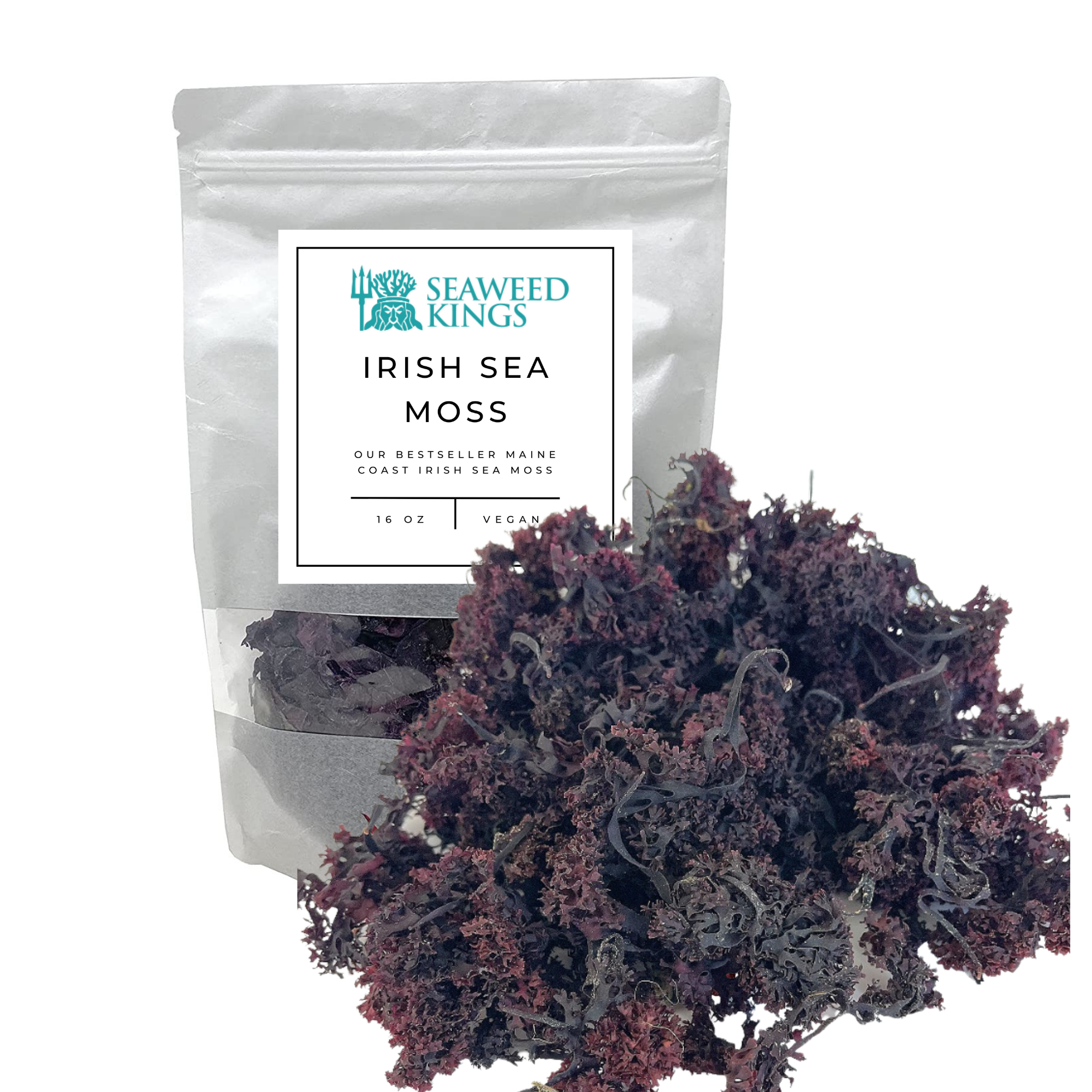 Seaweed Kings - Wholesale Protein/superfood powder - Purple Irish Sea Moss Chondrus Crispus 100% Wildcrafted 1lb9