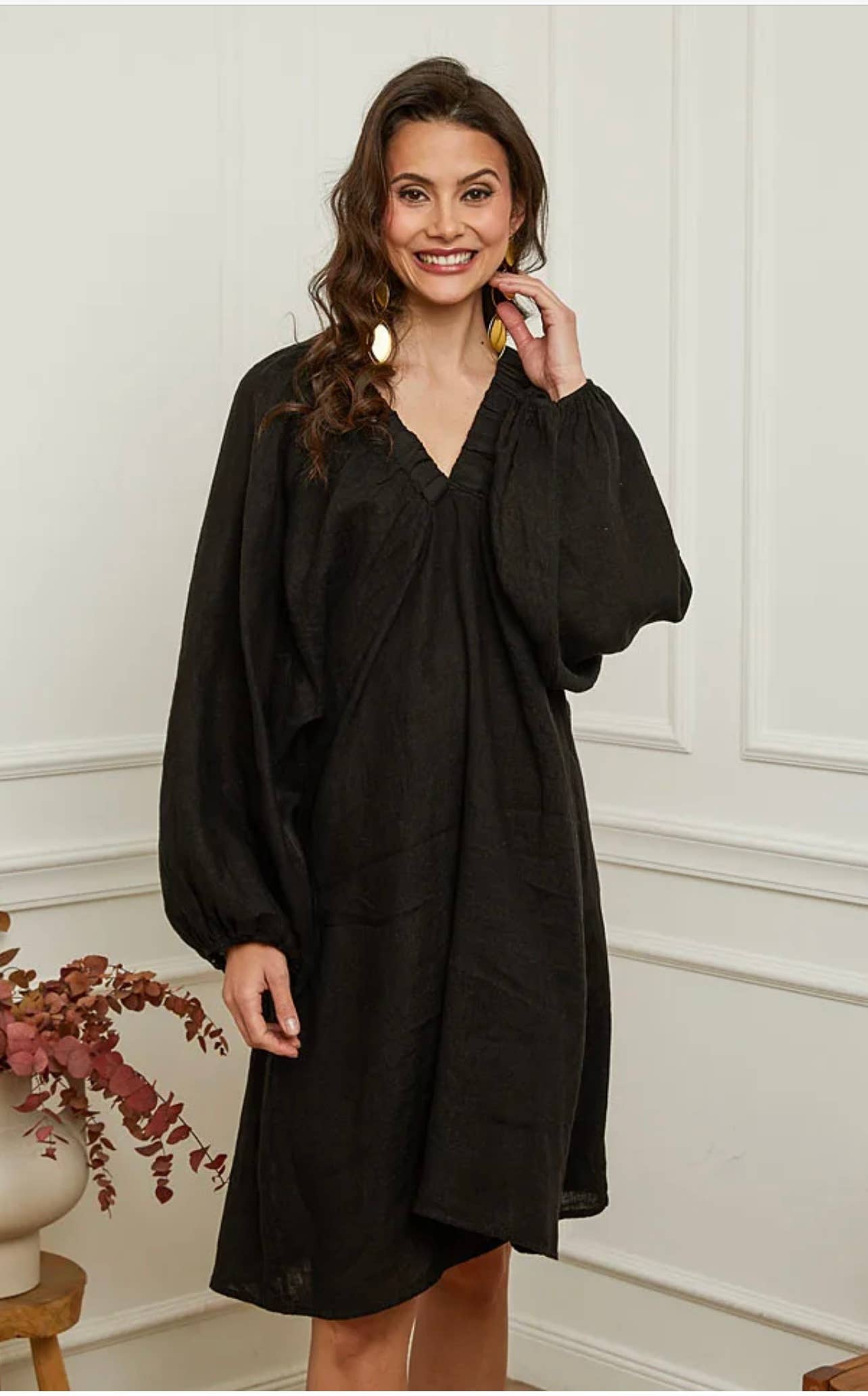 LÉA & LUC - Wholesale Dress - Women's - 100% linen dress REF. 7213621