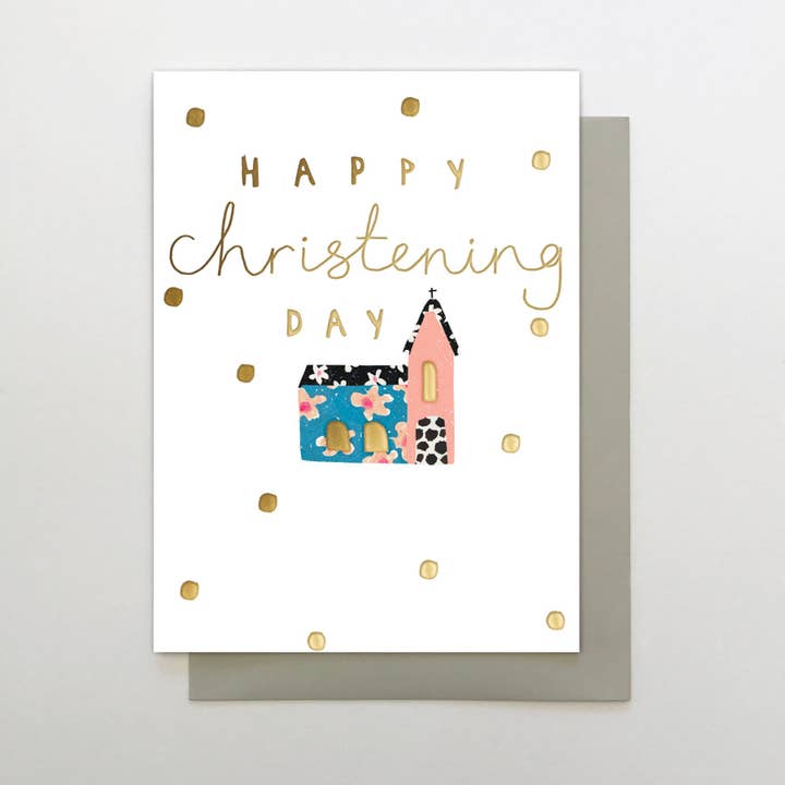 Stop the Clock Design - Wholesale Baby Card - OLL17 - Christening Church