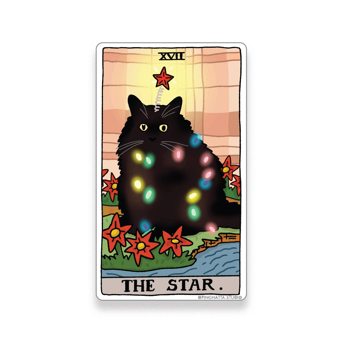Chonky Goods by Ping Hatta. Studio - Vente Autocollant - Autocollants découpés Tarot Cat Meme (Grands Arcanes)21