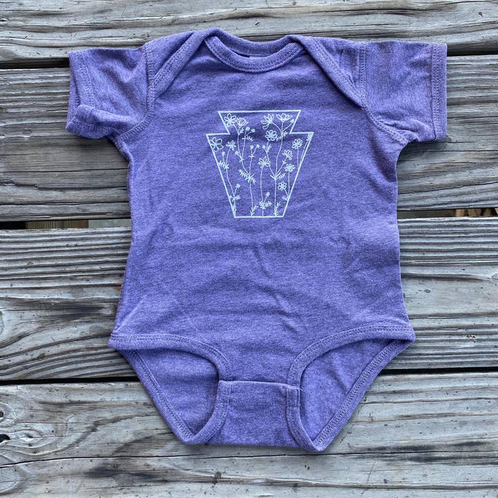 Keystone Wildflowers Kids Apparel Pennsylvania for wholesale by Lightning Bug Gift Co.