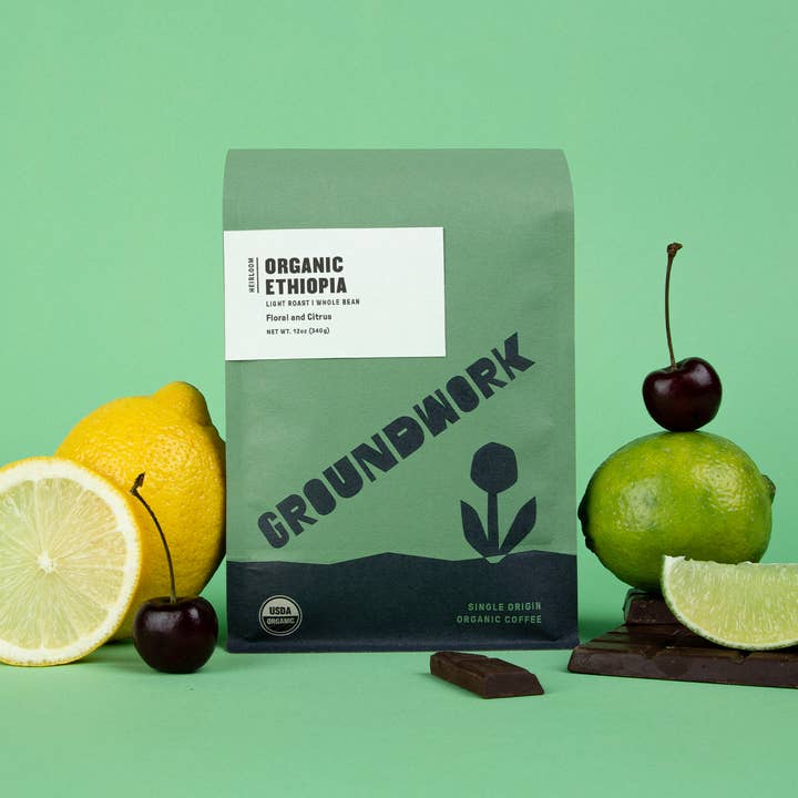 Groundwork Coffee Roasters - Wholesale Coffee Beans - Ethiopia Heirloom Blend - Organic Single Origin Light Roast1