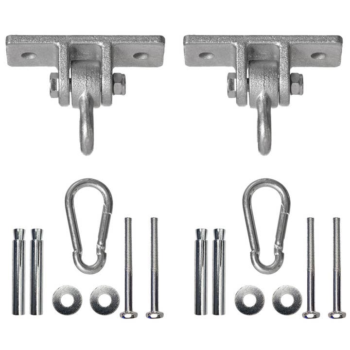 Heavy Duty Permanent Swing Hanger Brackets Set for Indoor an for wholesale by Quickway Imports