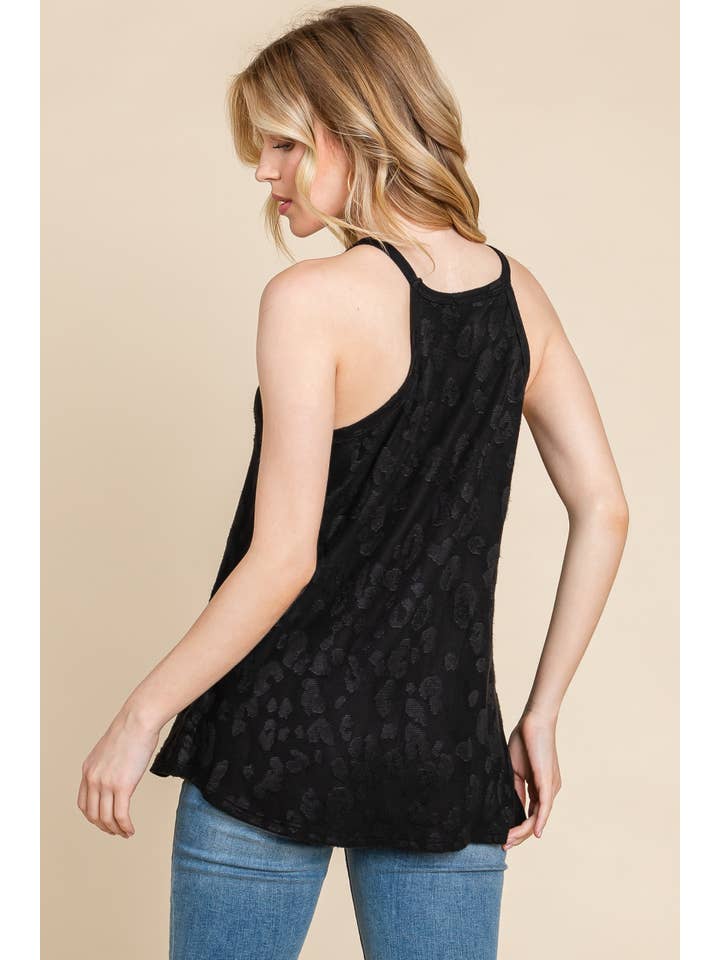 BOMBOM - Wholesale Tunic - Women's - TA2098 ANIMAL TEXTURED PATTERN SLEEVELESS TOP8