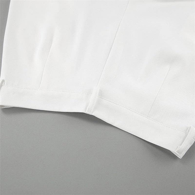 CALCÁREO Pantalones ajustados blancos casuales y elegantes de venta al por mayor en Faire7