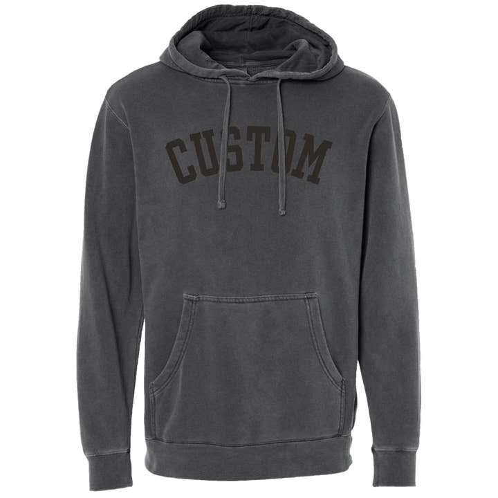 Jupmode - Wholesale Hoodie - Unisex - Custom Puff Print Tone on Tone Hoodie2