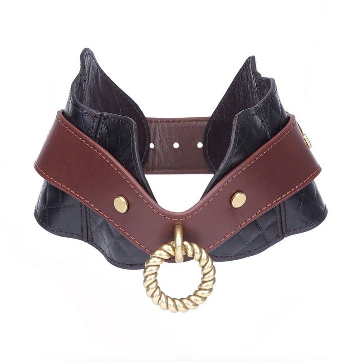 The Equestrian Leather Posture Collar and Leash for wholesale by Liebe Seele