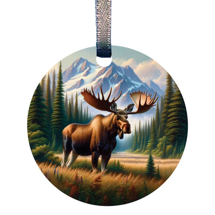 Moose Acrylic Mini Ornament MSC359 by d'ears for wholesale by d'ears inc.