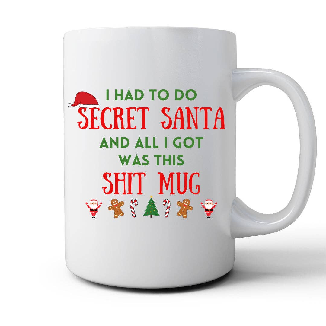 Generic Santa Gift Printed Cup Novelty Mug Funny Gift Coffee Tea Secret Santa 