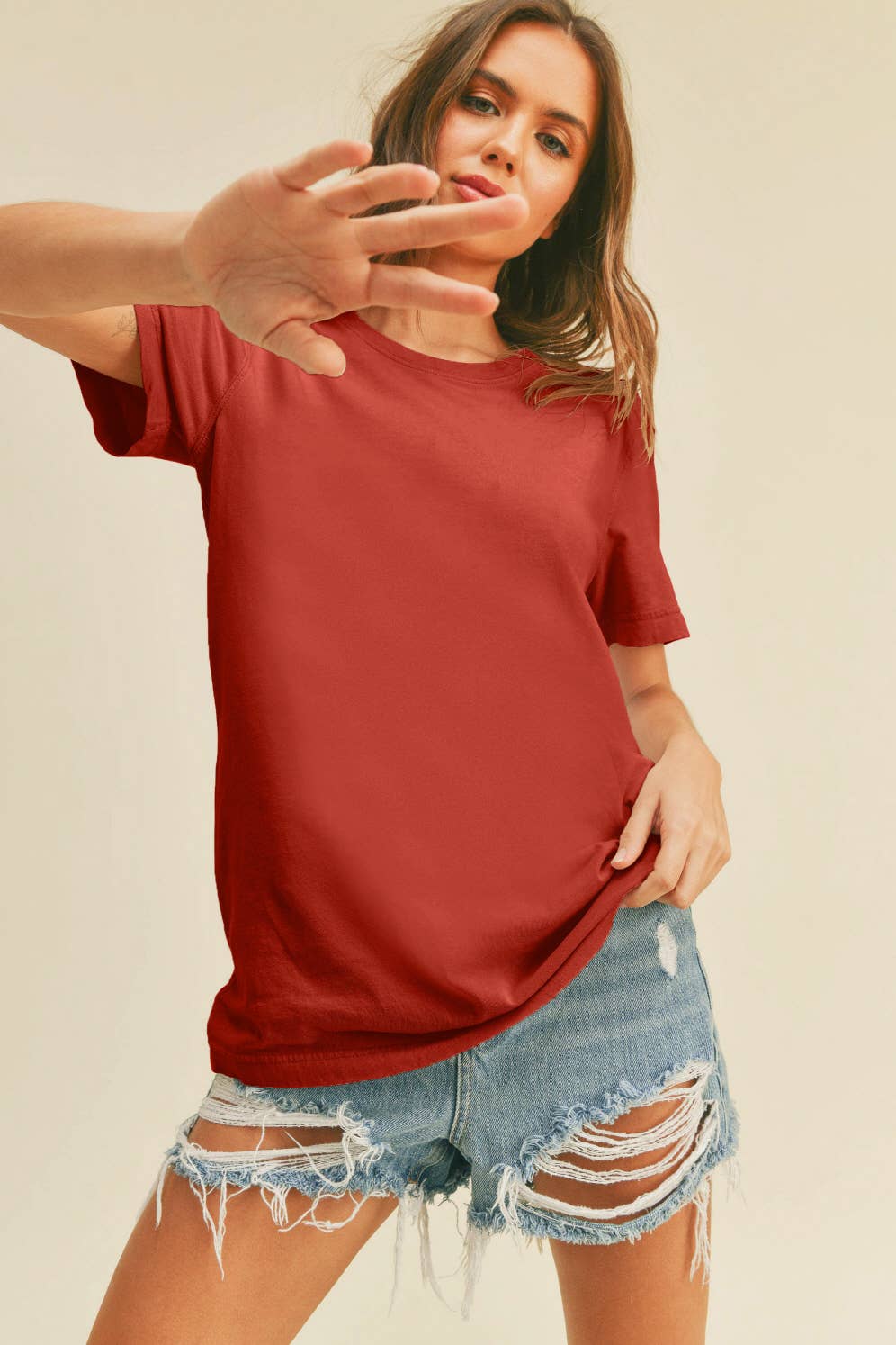 Honestee – wholesale T-shirt (utan tryck) – Dam – Klassisk kortärmad t-shirt utan tryck9