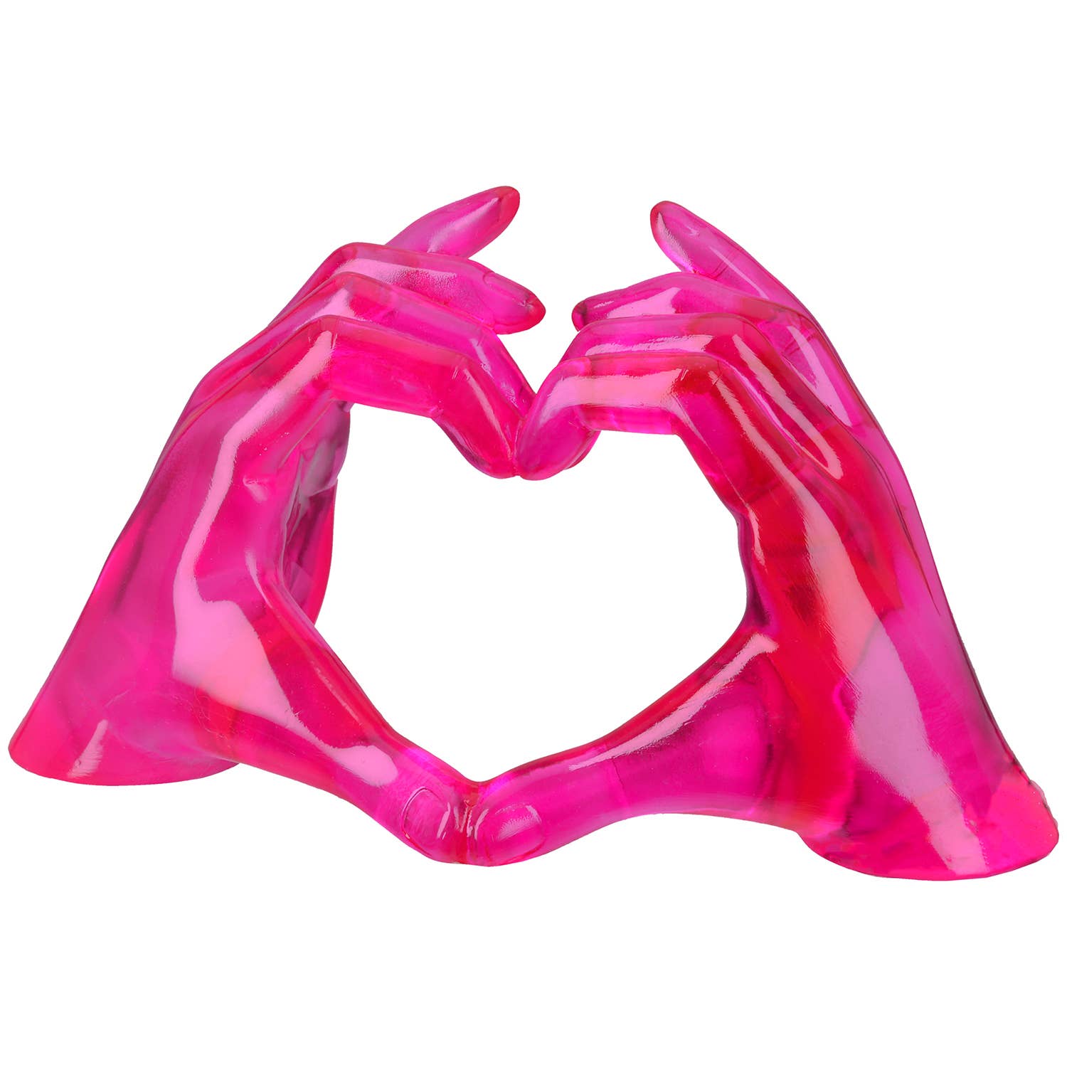 Decorative Object Hands, Heart Heart Hands Pink H. 11.5 cm, Pack of 2 for wholesale on Faire0