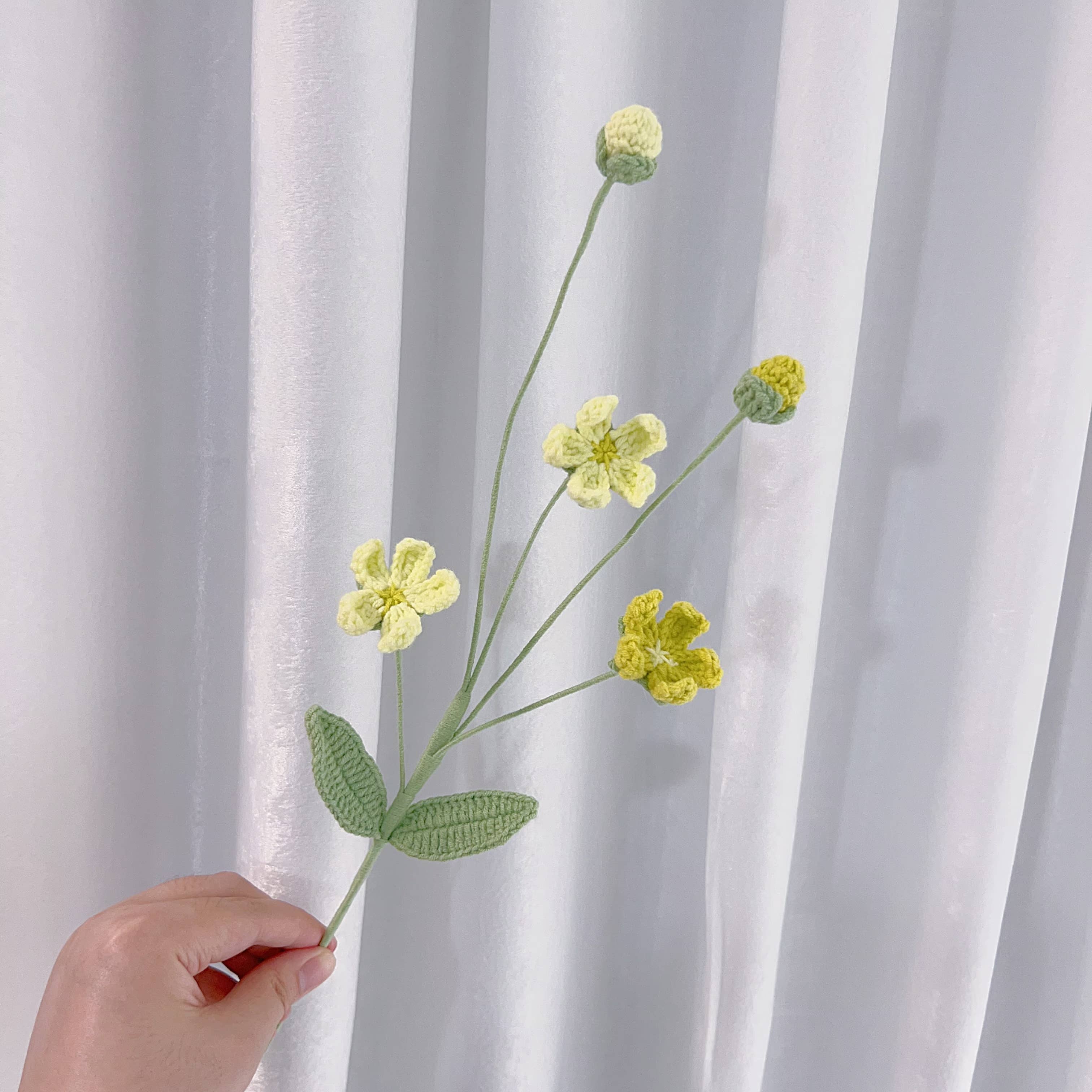 Lilyrosy（Duty free) – wholesale Artificial flowers – Lilyrosy Crochet Drip plum blossoms, Handmade Gifts  7