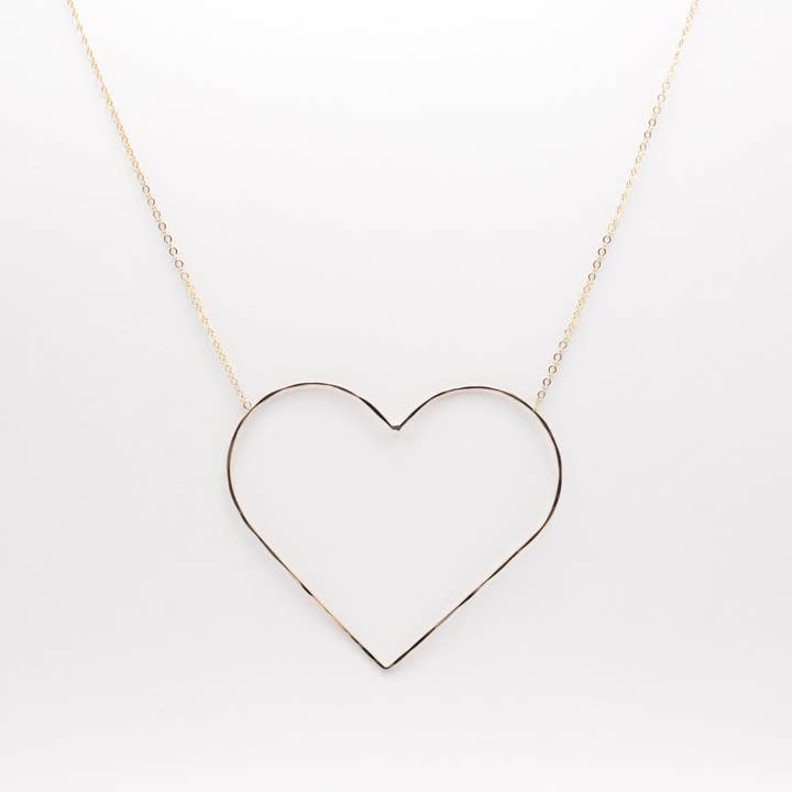Heart of Gold / Silver Lining Necklace for wholesale by Collective Hearts