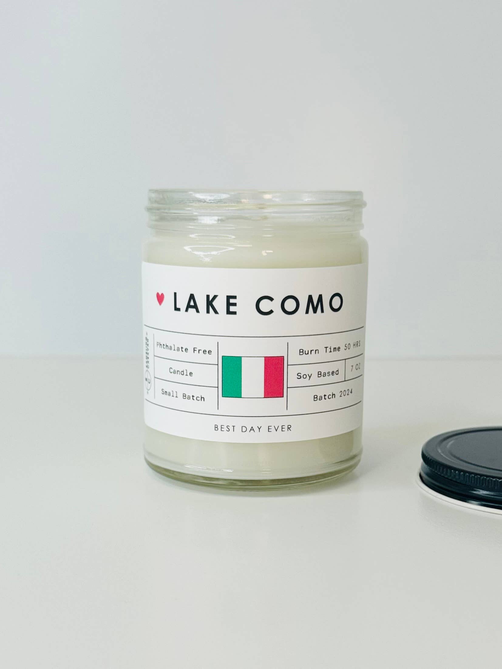 White Lake Como, Italy Candle for wholesale on Faire1