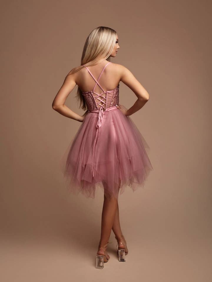 Eva & Lola - Epsilonn - Wholesale Dress - Women's - HM2429 - Pretty short cocktail dress3