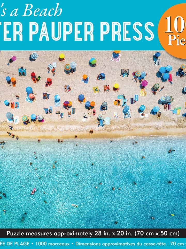 Life's a Beach 1000 Piece Jigsaw Puzzle for wholesale by Peter Pauper Press
