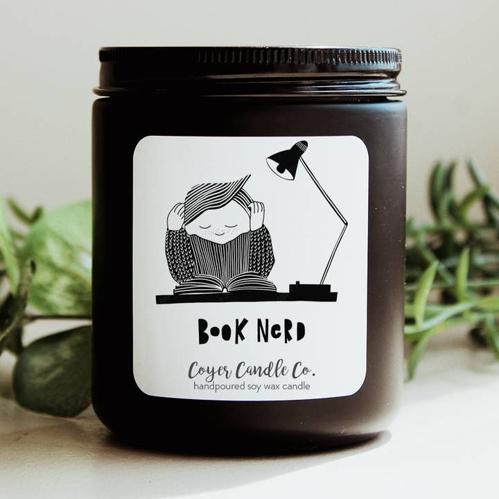 9 ounce sort krukke - bog kærlighed! for engroshandel hos Coyer Candle Co.