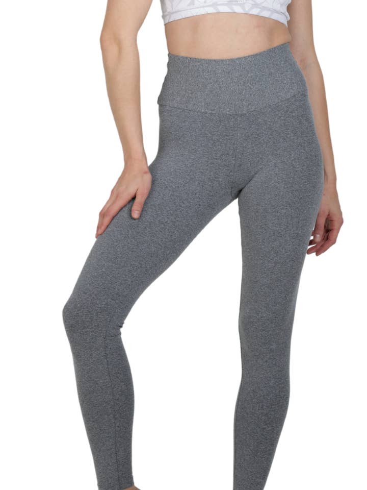 JACQUELINE MIXED GREY Träningsbyxor med hög midja för wholesale av Gianine Bikini