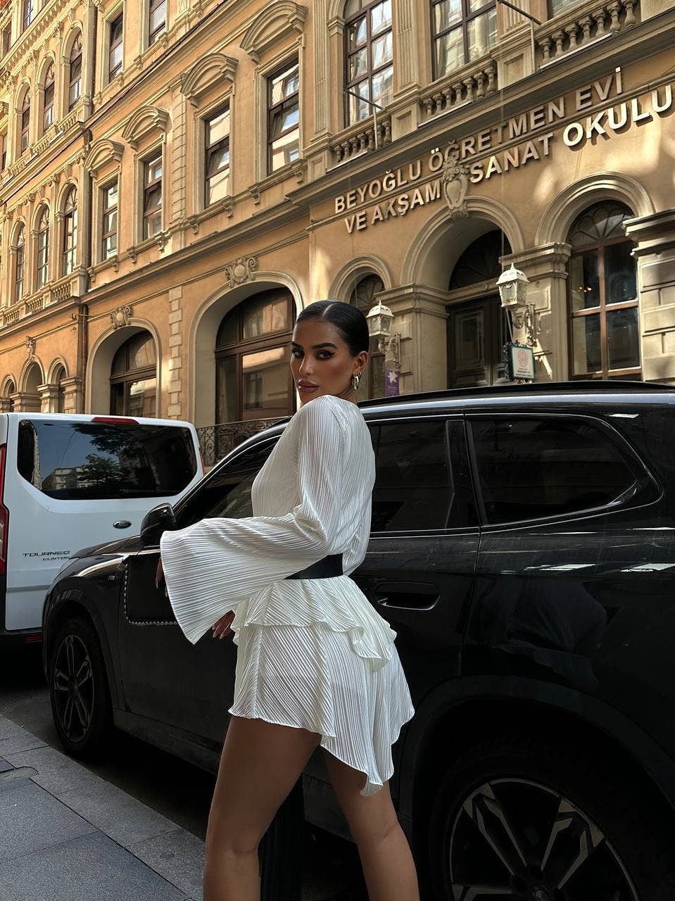 Standpoint Top - Wholesale Dress - Women's - The Bella Pleated Mini Dress – 10064