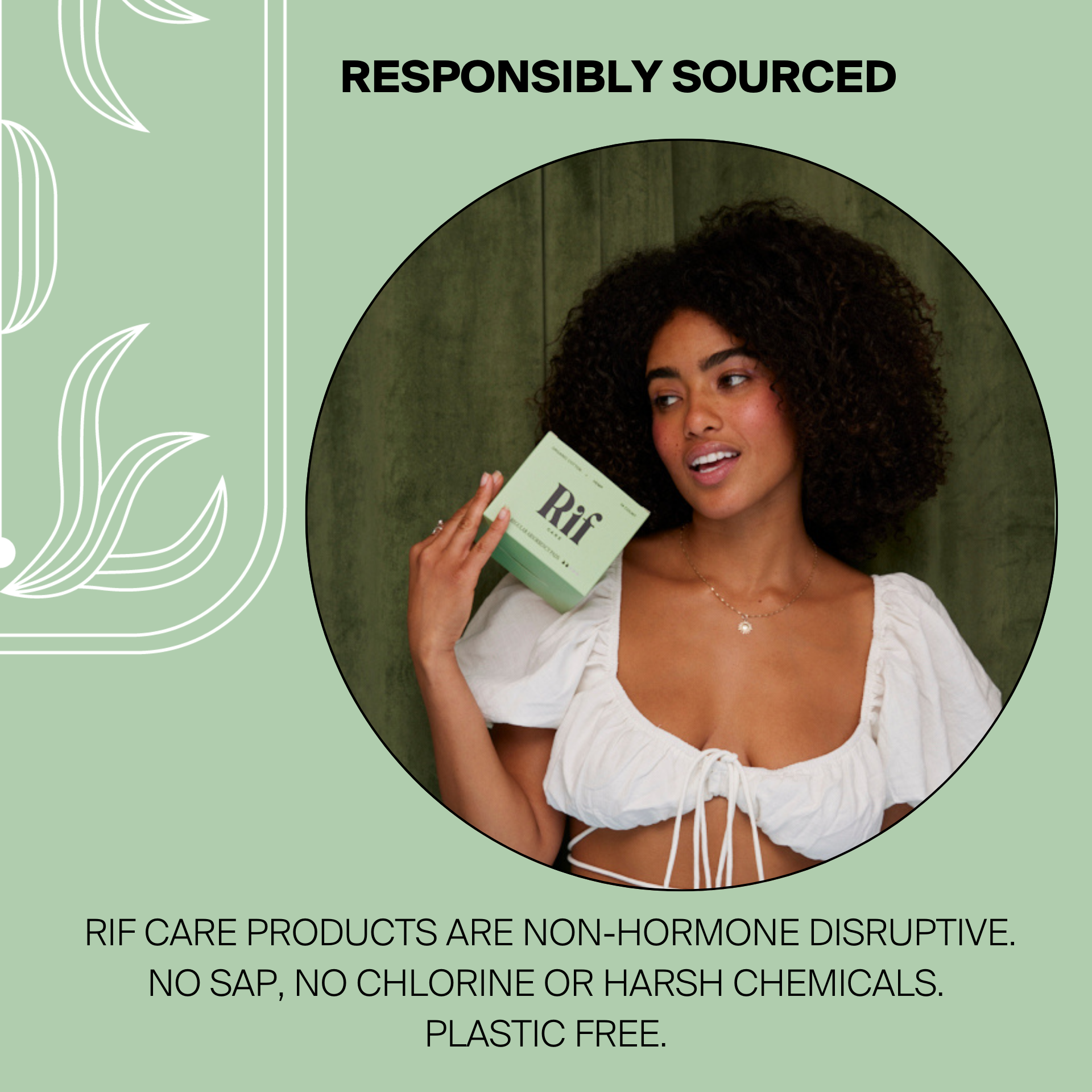 Rif Care - Vendita all'ingrosso Assorbente/salvaslip - Assorbenti regolari biodegradabili in fibra di canapa biologica (14 pezzi)1