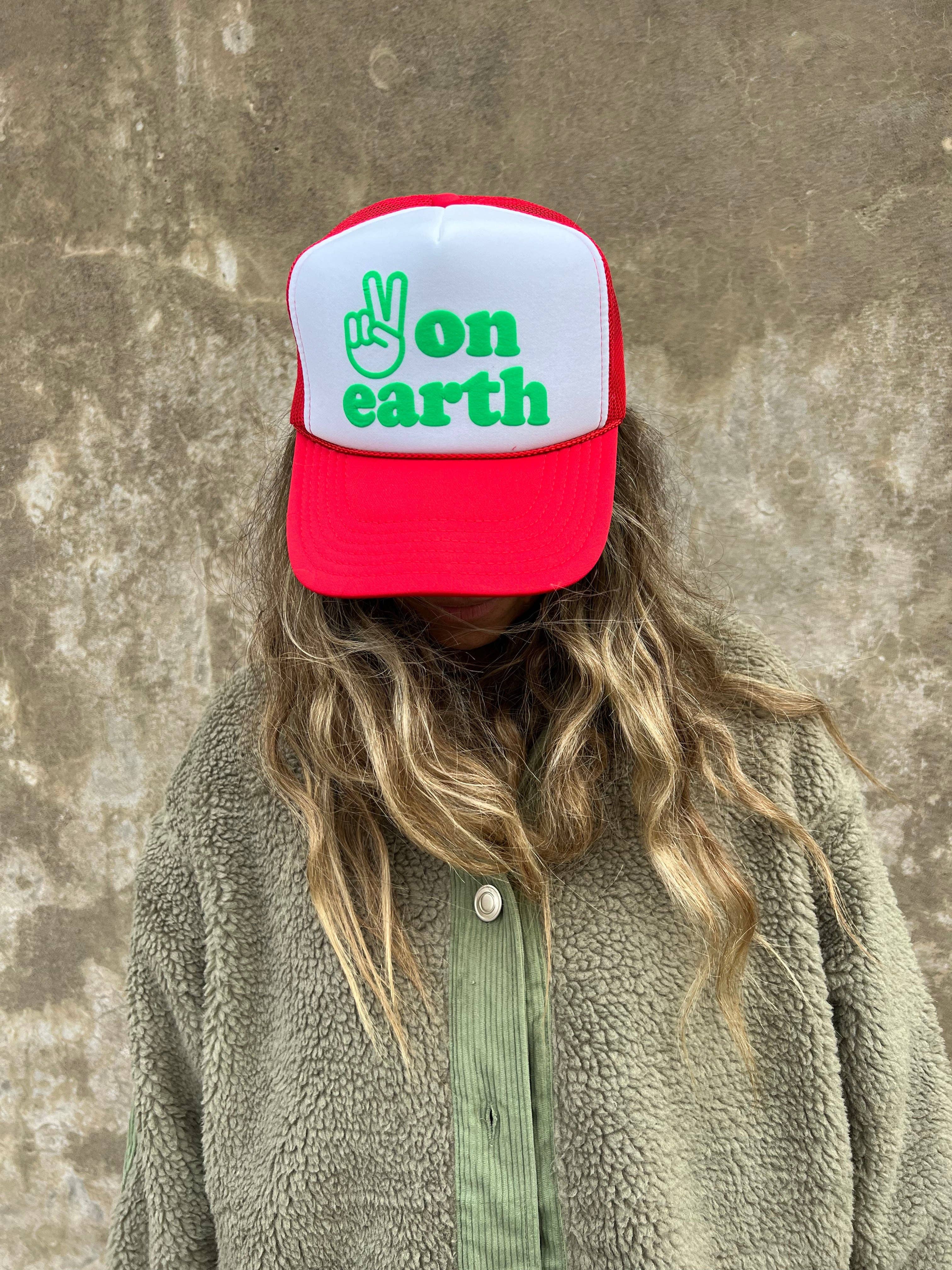 Ascot + Hart - Wholesale Trucker Hat - Women's - Peace on Earth Trucker2