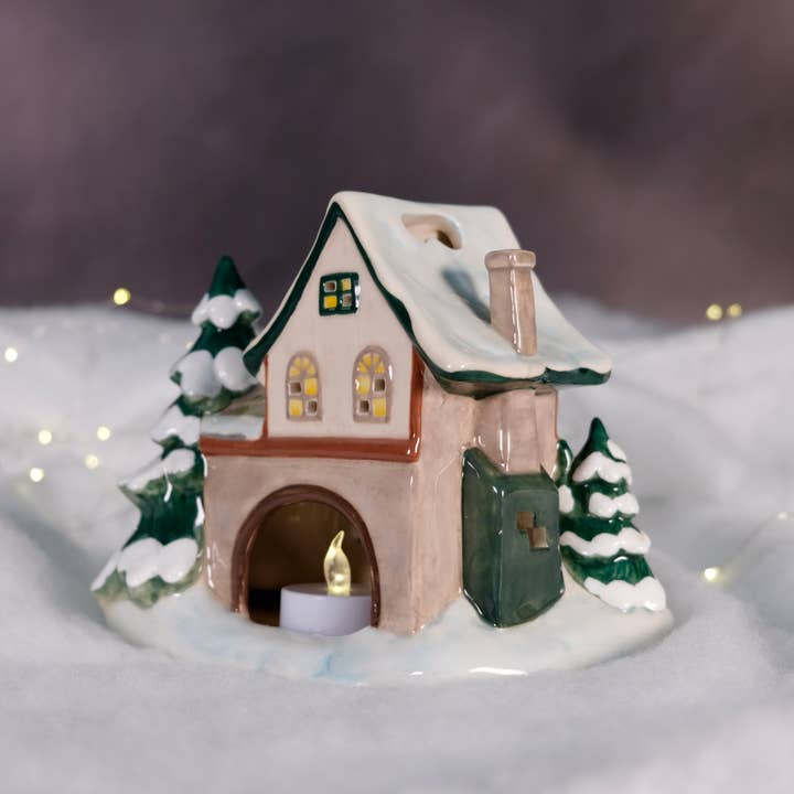 Blue Sky Clayworks - Wholesale Christmas Decoration - Keroppi's Pondside Pines Christmas Candle House
1