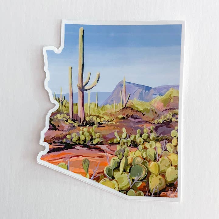 Arizona Sticker for wholesale by Danika Ostrowski Art + Design