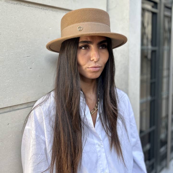 JOE & MEY Chapeaux Bonnet echarpe - Wholesale Fedora - Women's - Ben Canotier Small Edge 5 cm2