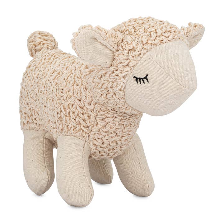 Leslie Lamb Plush Stuffed Animal Toy for wholesale by Crane Baby