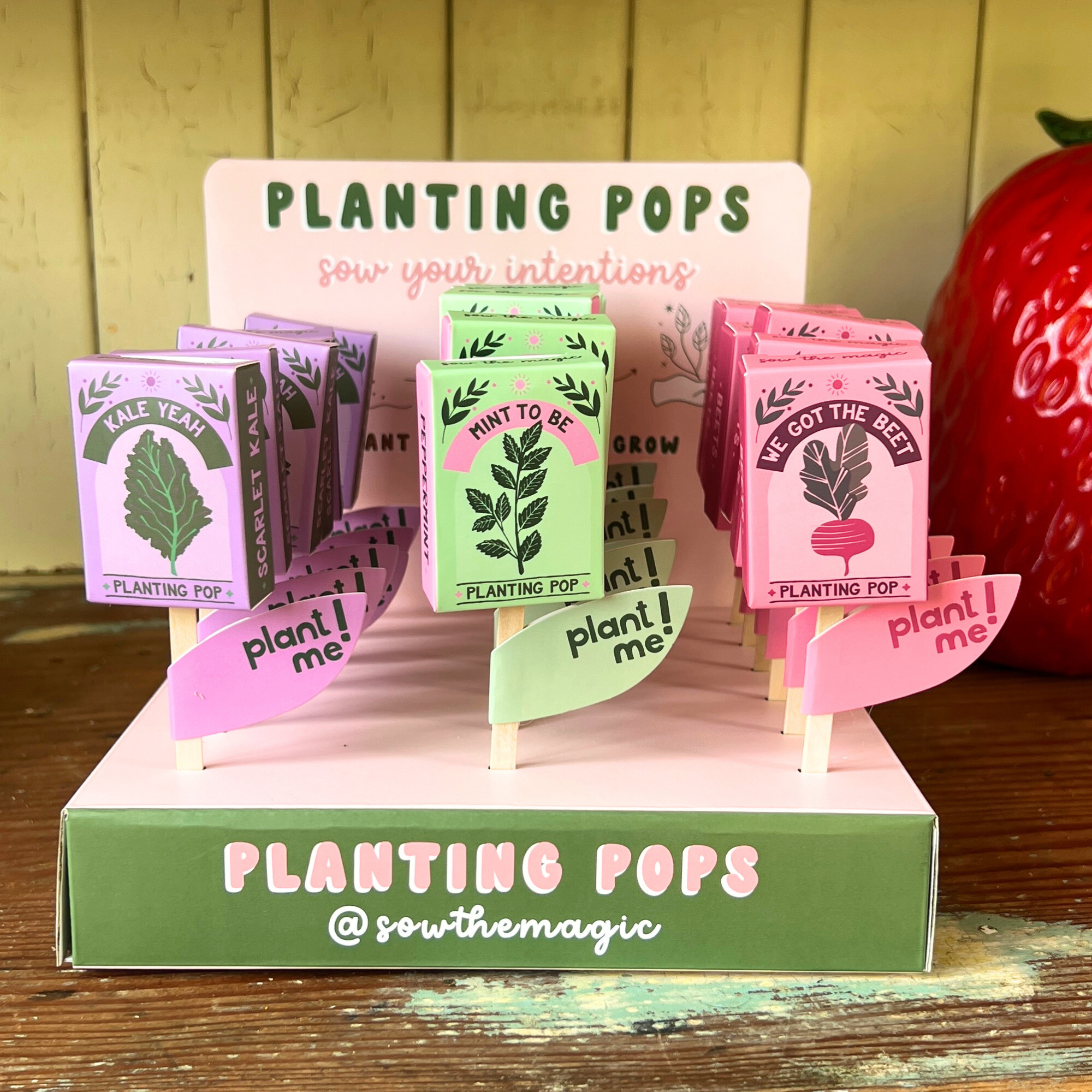Sow the Magic - Wholesale Plant Seeds - Garden + Gift Seed Planting Pop Collection With Stand 4