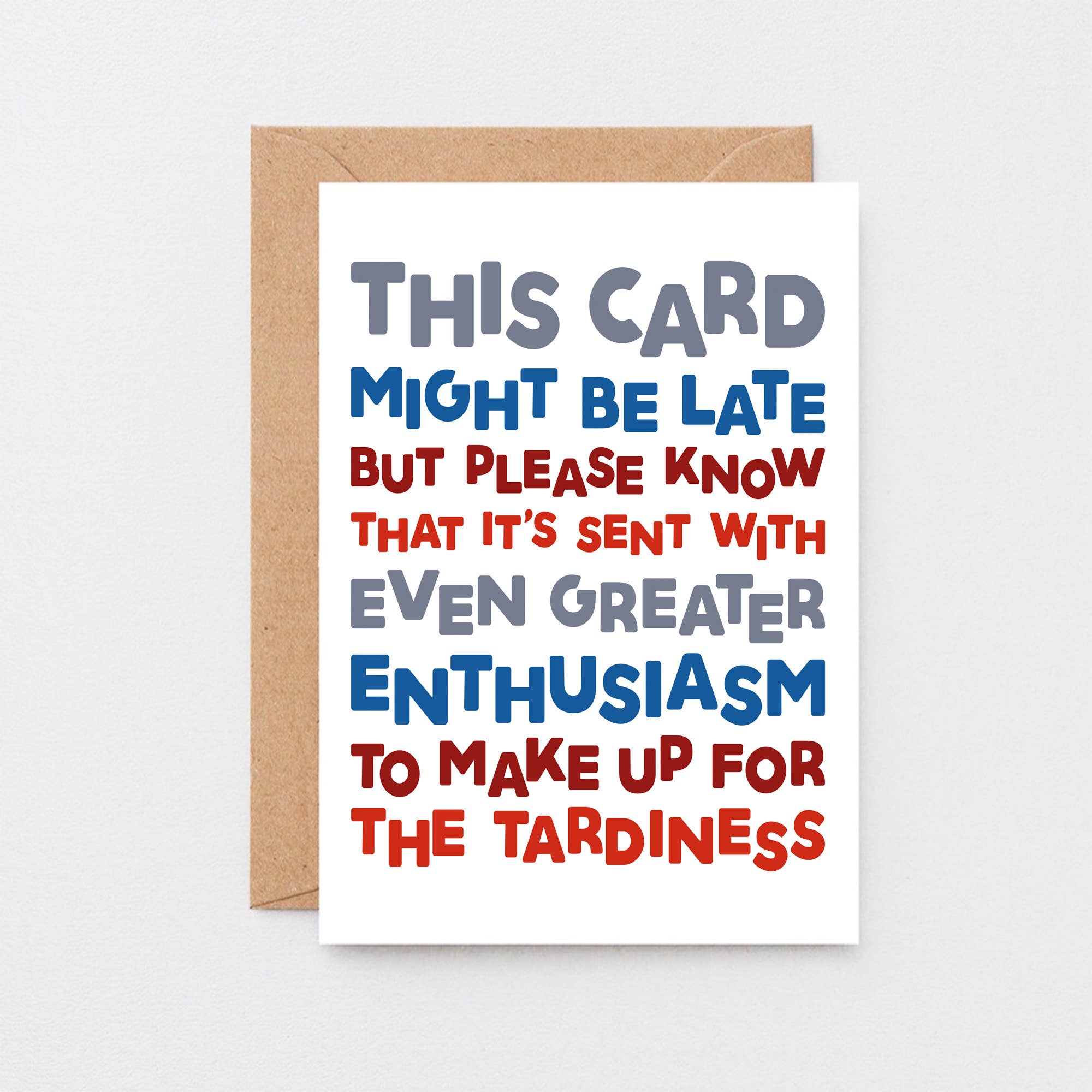 SixElevenCreations – wholesale Birthday card – Tardy Belated Birthday Card | SE0710A61
