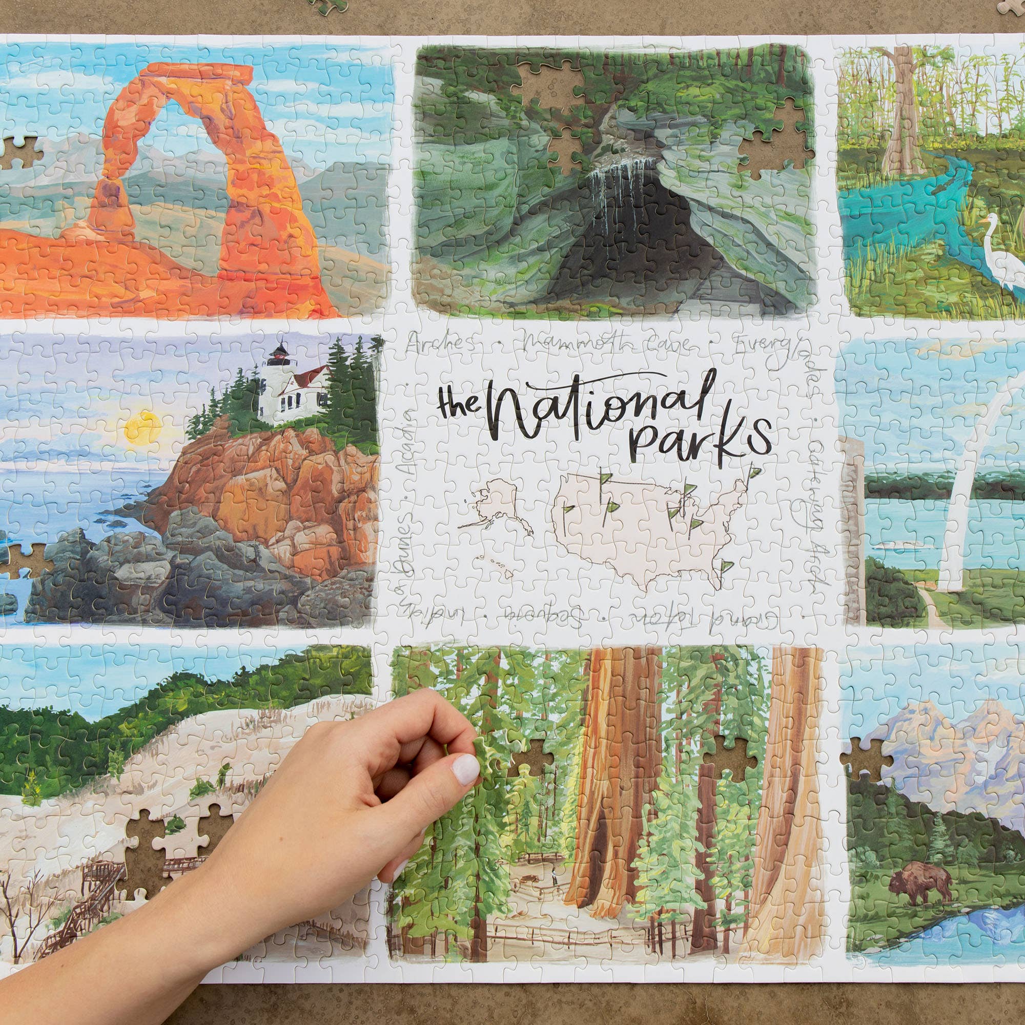 1canoe2 | One Canoe Two Paper Co. - Wholesale Puzzle - Adult - National Parks - 1,000 Piece Jigsaw Puzzle3