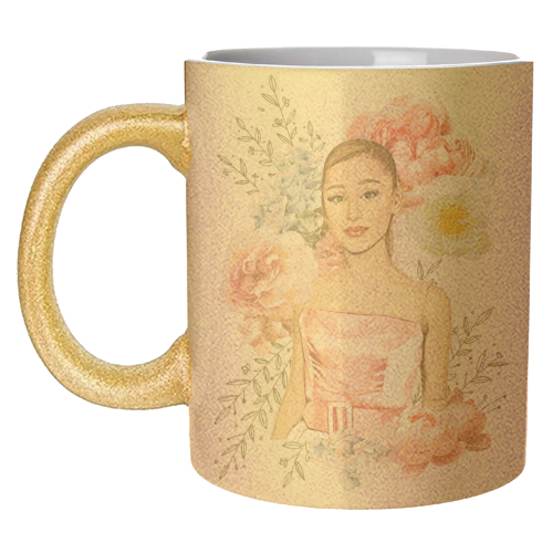 ART WOW - Wholesale Coffee Mug - Mugs 'Pretty in Pink Ari' by DOLLY WOLFE9