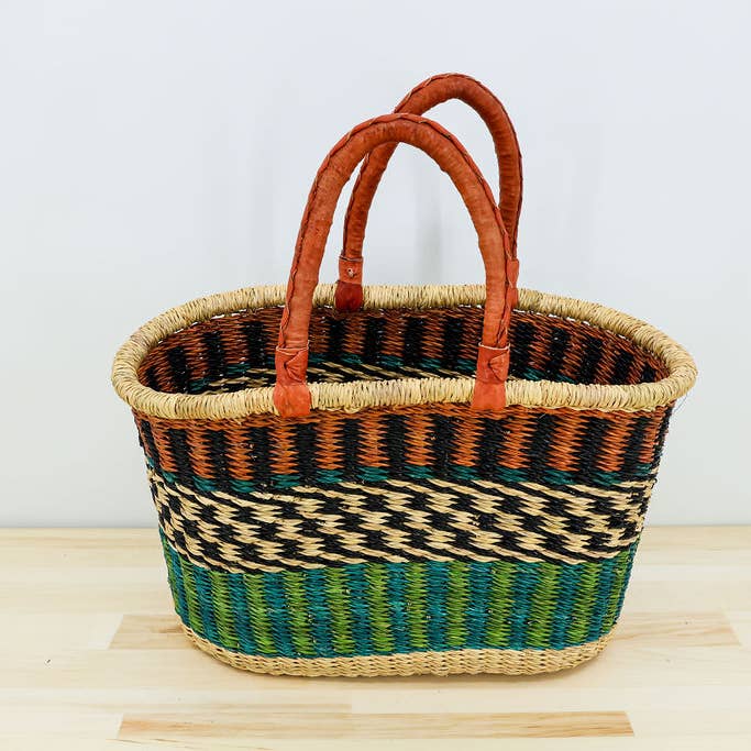 Gitzell FairTrade - Wholesale Basket - Market Basket/ Bolga Basket, oval