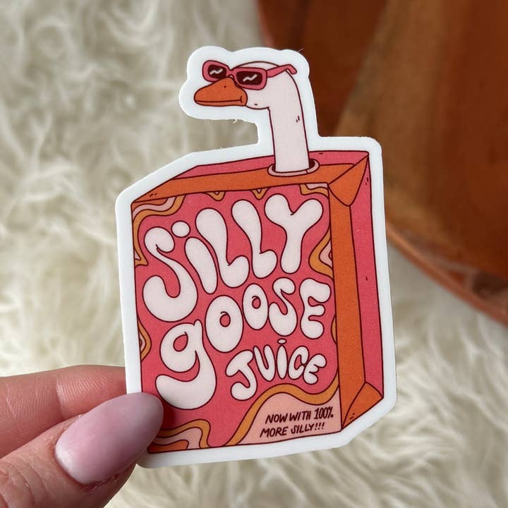 Silly Goose Juice Sticker for wholesale by Big Moods