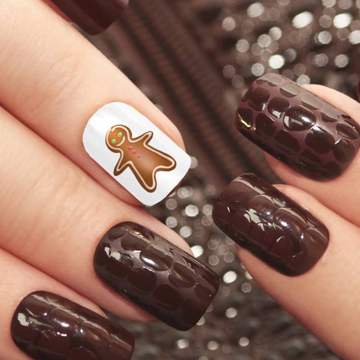 Moon Sugar Decals - Vente Nail Art/Autocollant pour les ongles - Nail Art pour homme en pain d'épice de Noël2