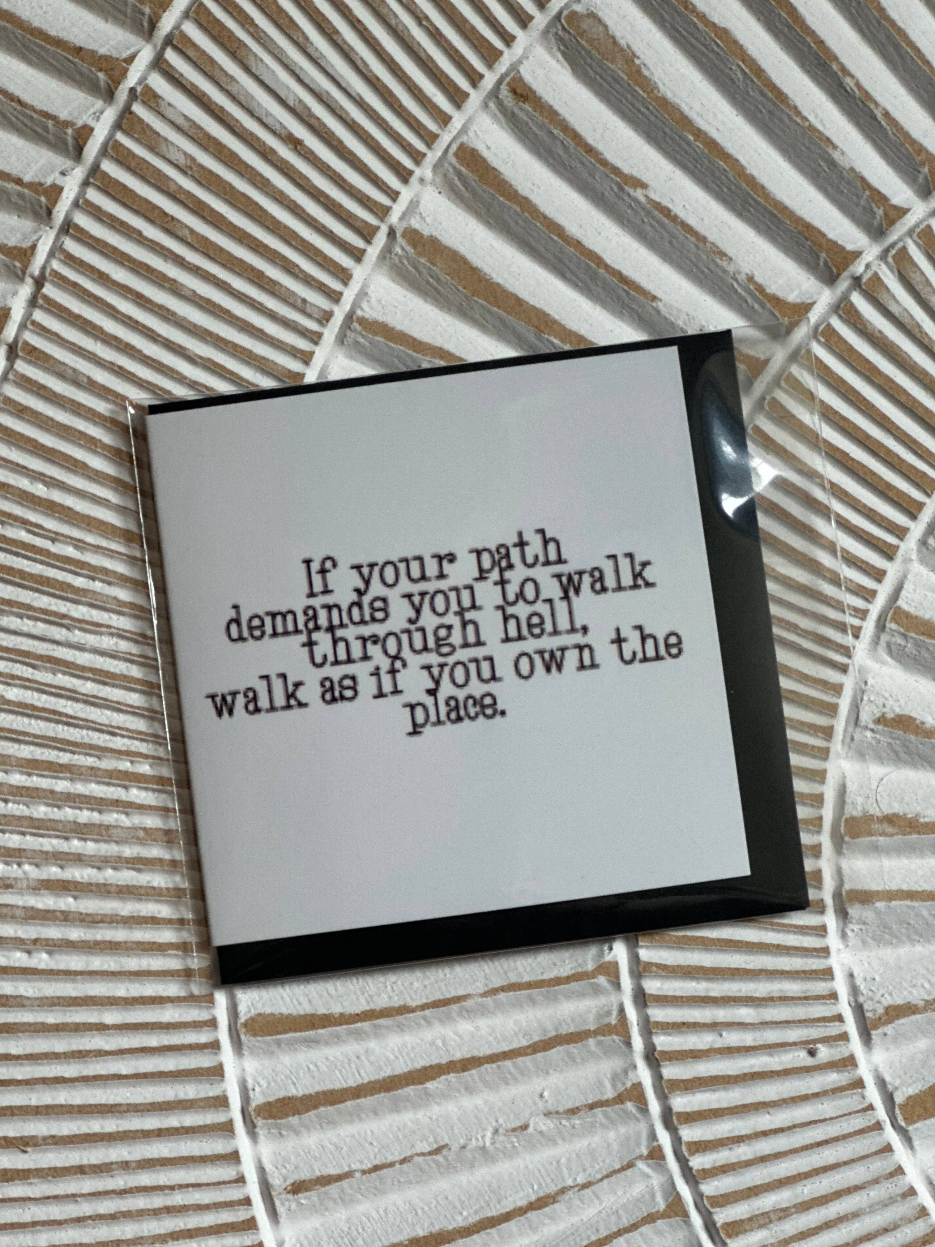 Crooked Halo - Wholesale Encouragement Card - Mini Card “Own the Place”