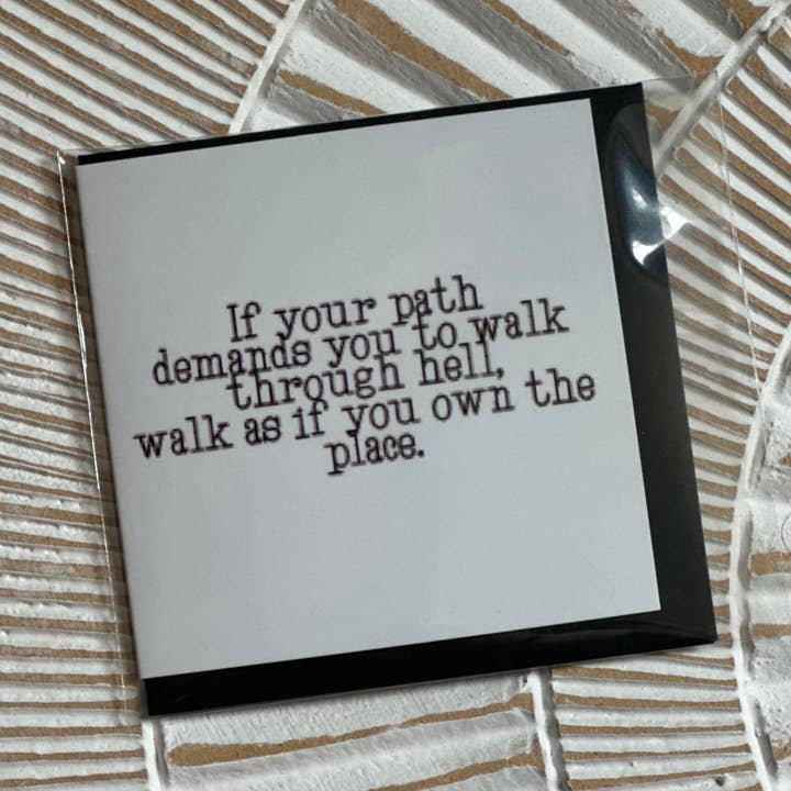 Crooked Halo - Wholesale Encouragement Card - Mini Card “Own the Place”0