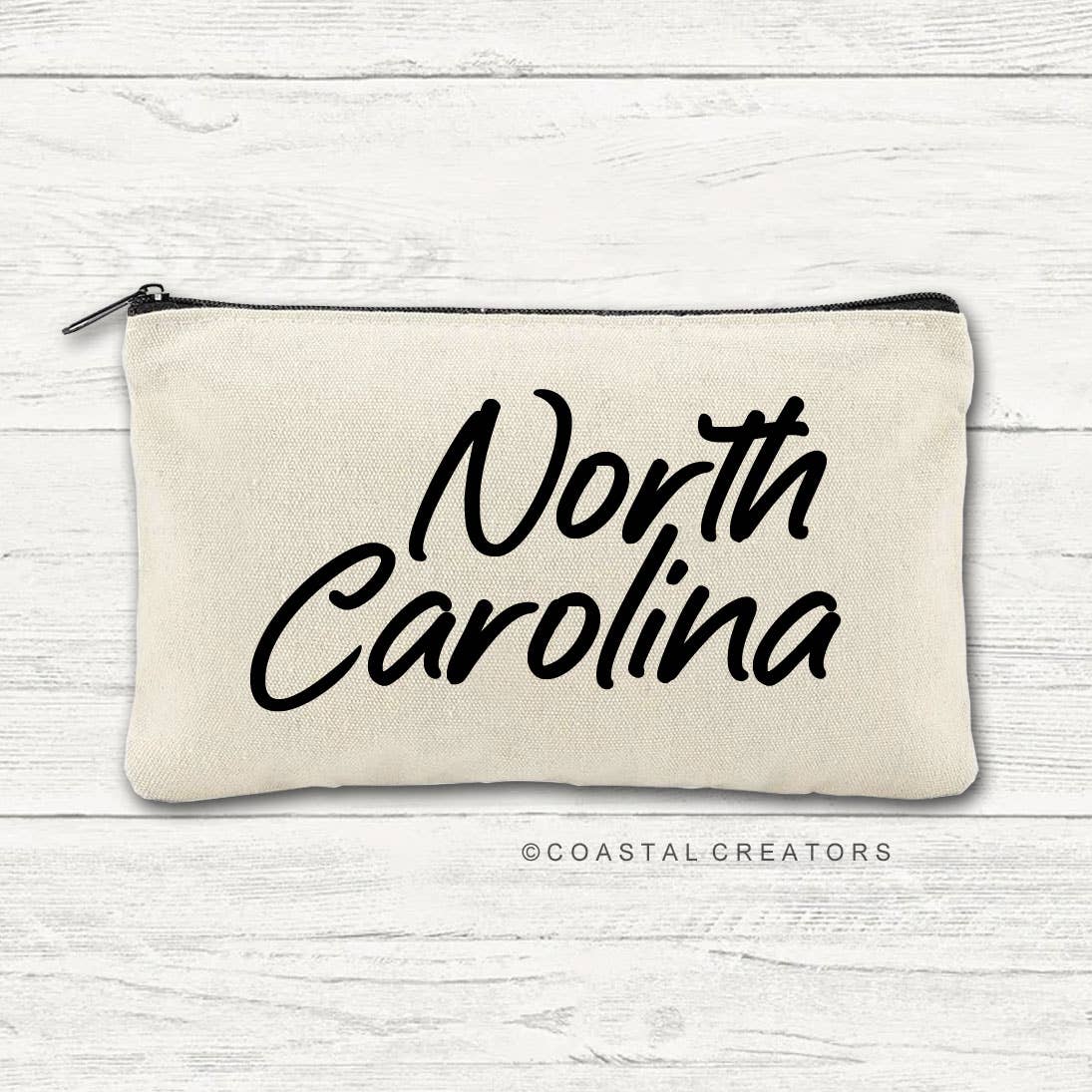 Coastal Creators of Connecticut - Wholesale Pouch - Women's - Personalized State Name Canvas Travel Bags (Packaged)0