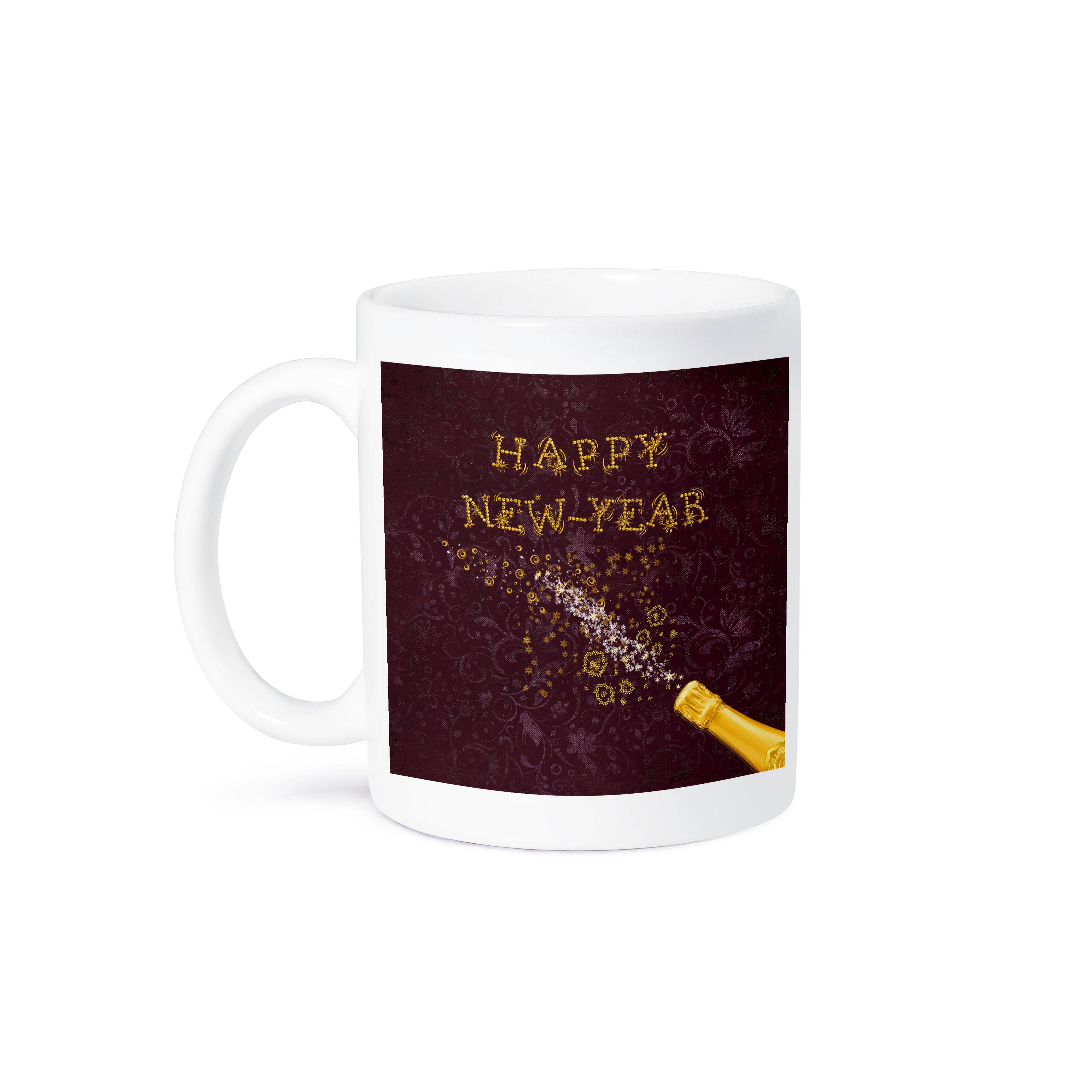 3dRose – wholesale Coffee mug – 3dRose, Image of Champagne Bottle Top, Stars, Curls, Glitter, Happy New Year, Mug8