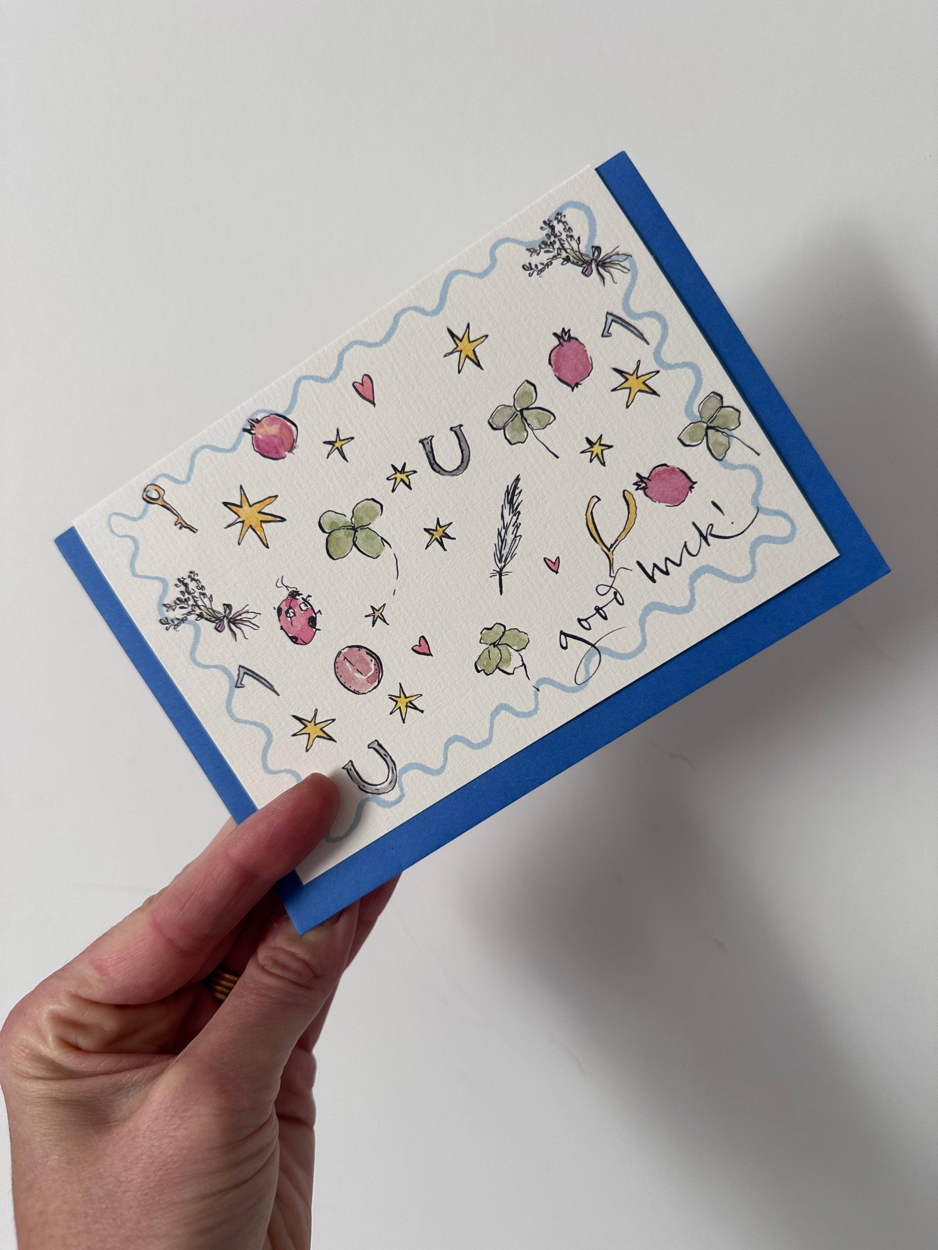 Edinburgh Letters – wholesale Good Luck card – Good Luck card1