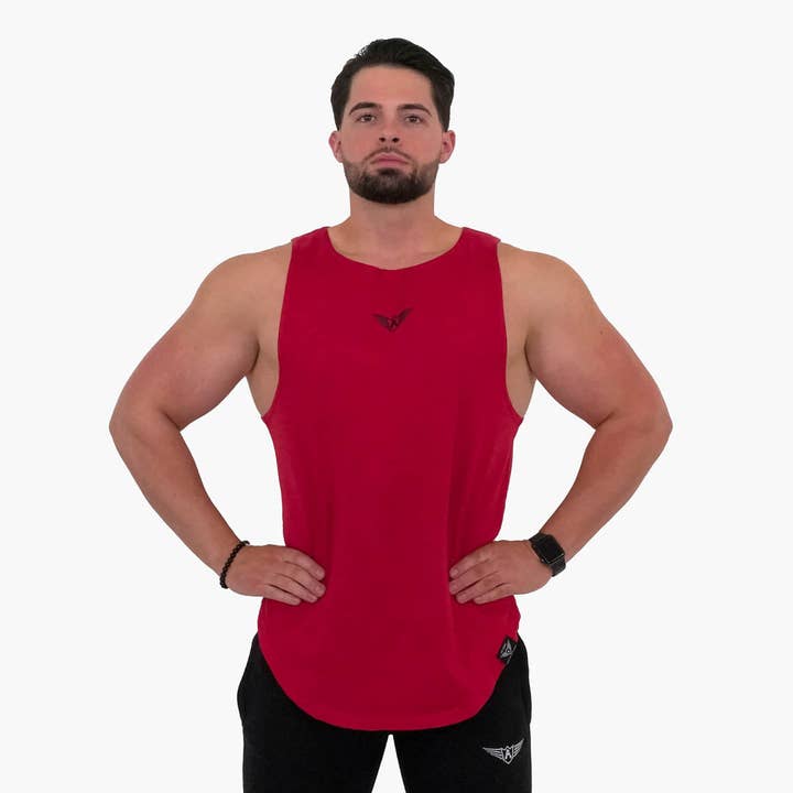 Scoop senza maniche LT Rosso per la vendita all'ingrosso da parte di FIT ARMY