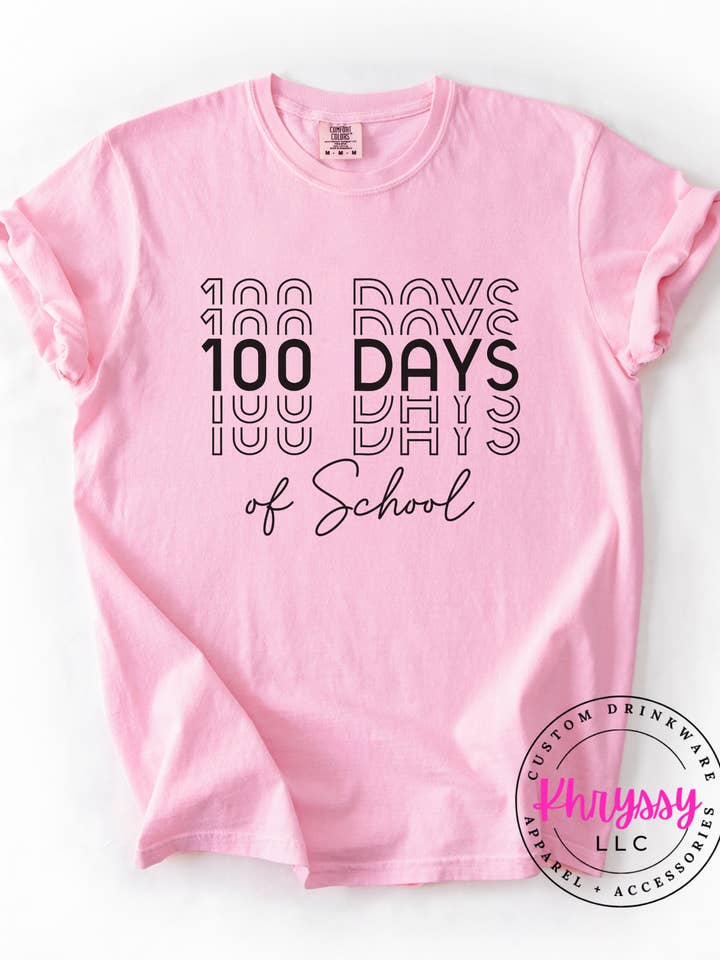 Educational Journey Hundred Day Comfort Colors T-shirt for wholesale by Khryssy,LLC