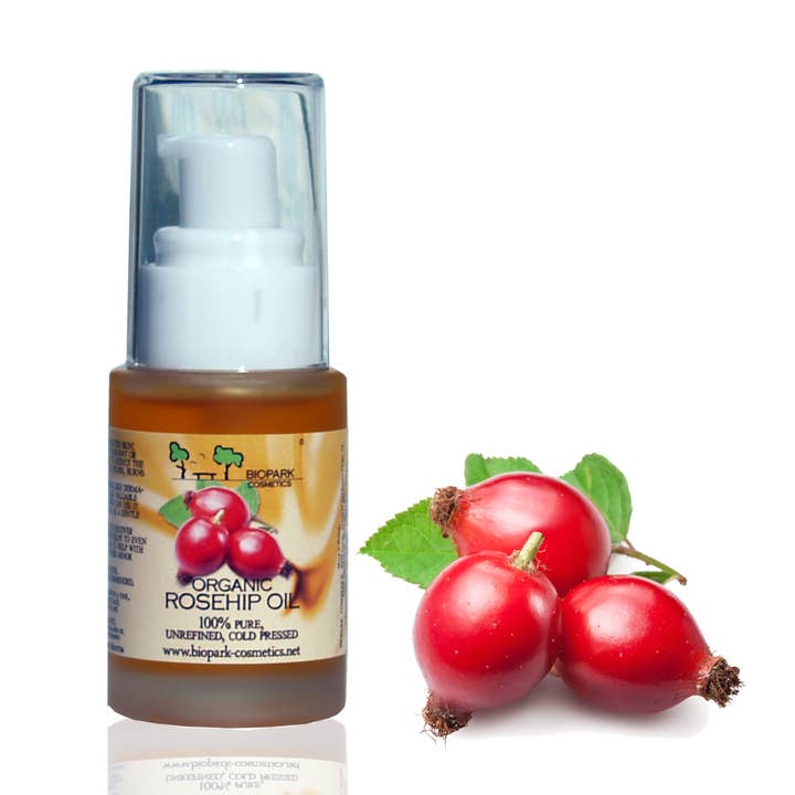 Organic Rosehip Oil, 30ml for wholesale by Biopark Cosmetics