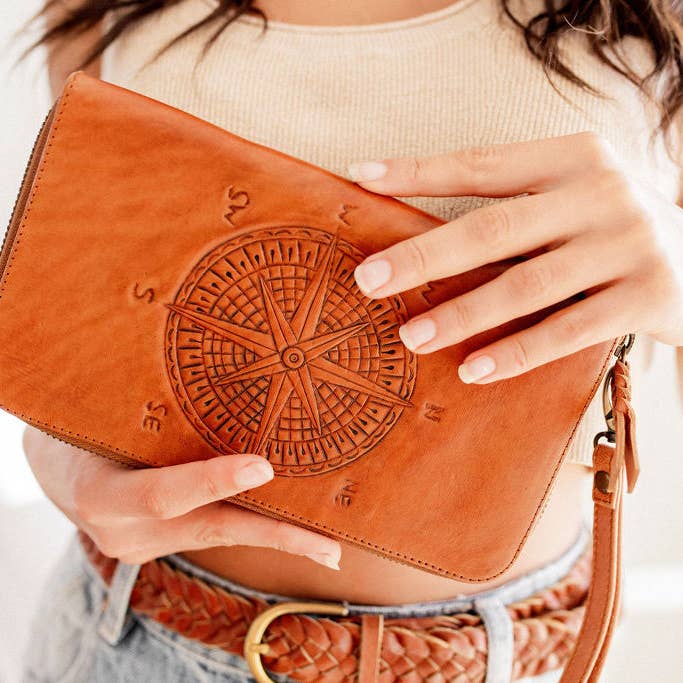 Hobo and Hatch - Wholesale Wallet - Women's - Wander Travel Wallet - Chestnut Antique