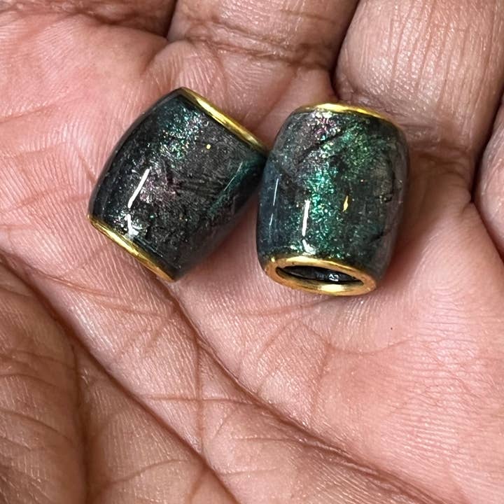 elevated loc jewelry - Wholesale Hair Accessories Set - Women's - Labradorite Style Beads for Locs, Braids-Set of 51