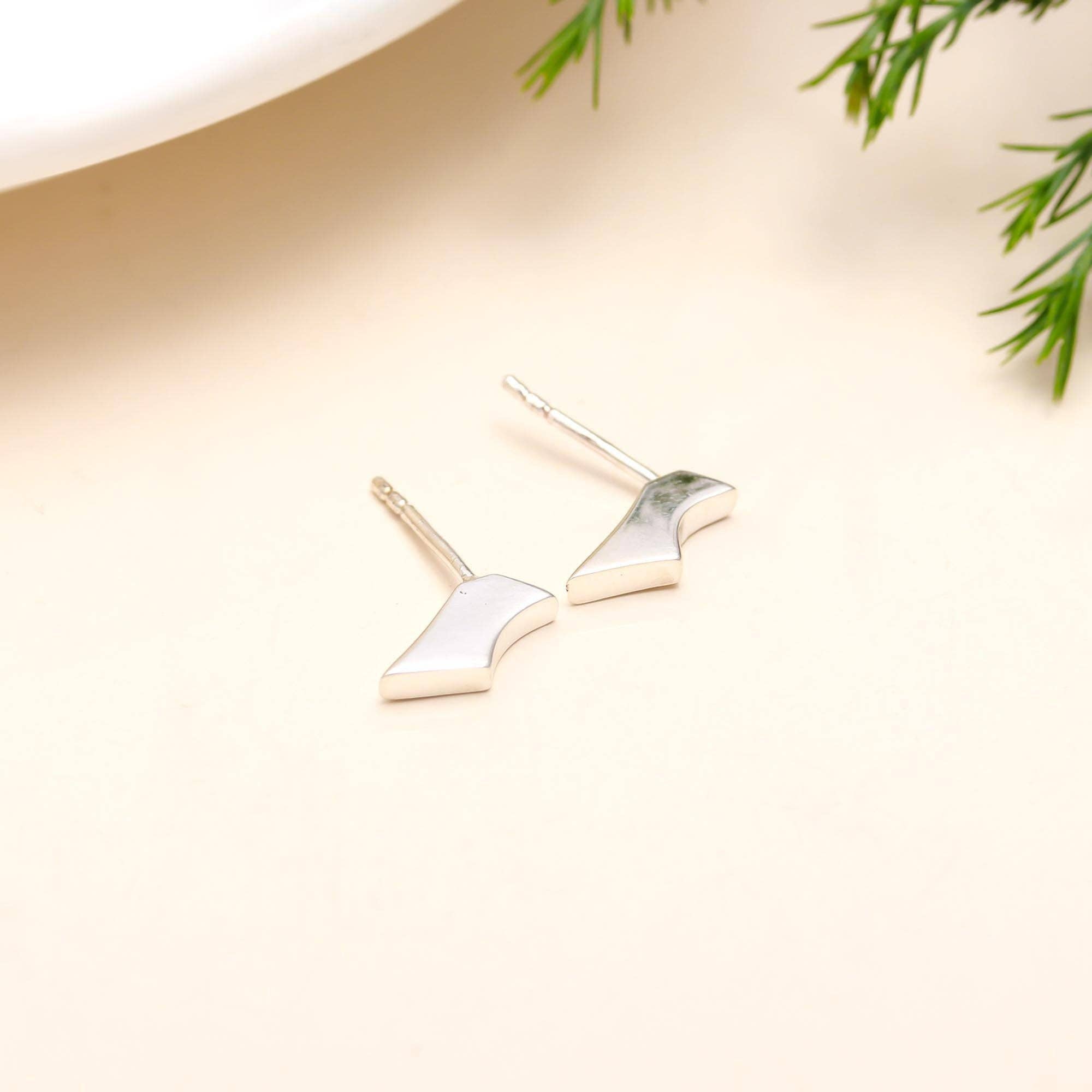 AG 925 JEWELLERY - Wholesale Stud/Post Earrings - 925 Sterling Silver Geometrical Earrings Push Backs9