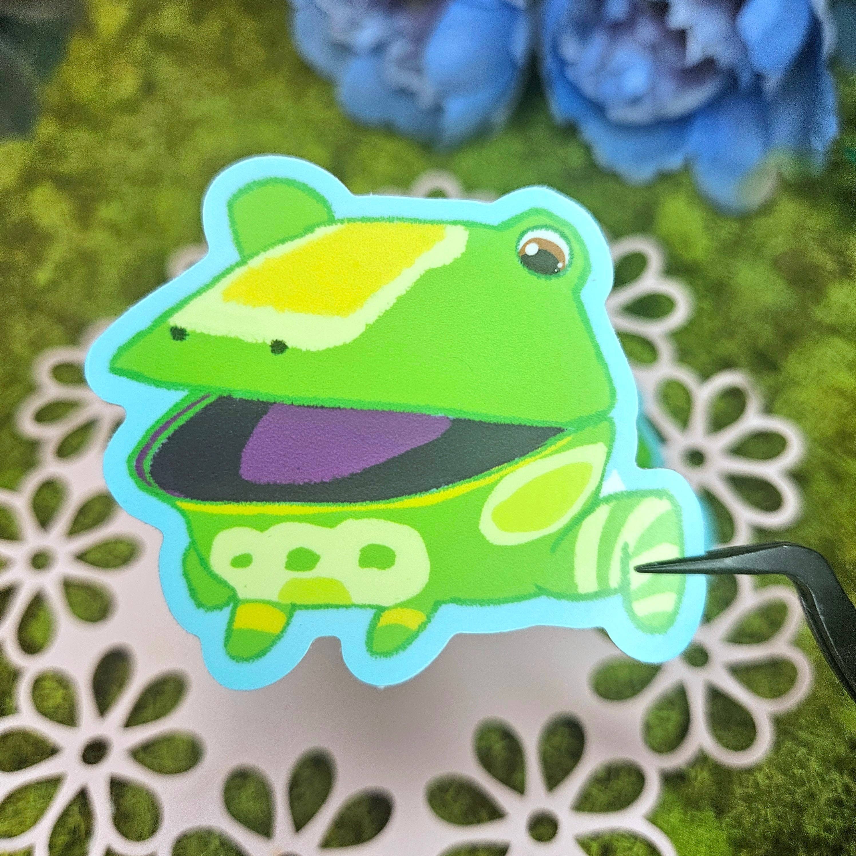 Floating Frogs - Wholesale Sticker - Party Pinatas Vinyl Stickers3