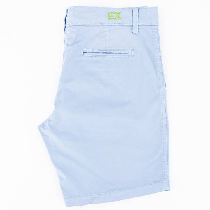Light Blue FROG Chino Shorts for wholesale on Faire